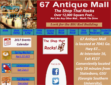 Tablet Screenshot of 67antiquemall.com